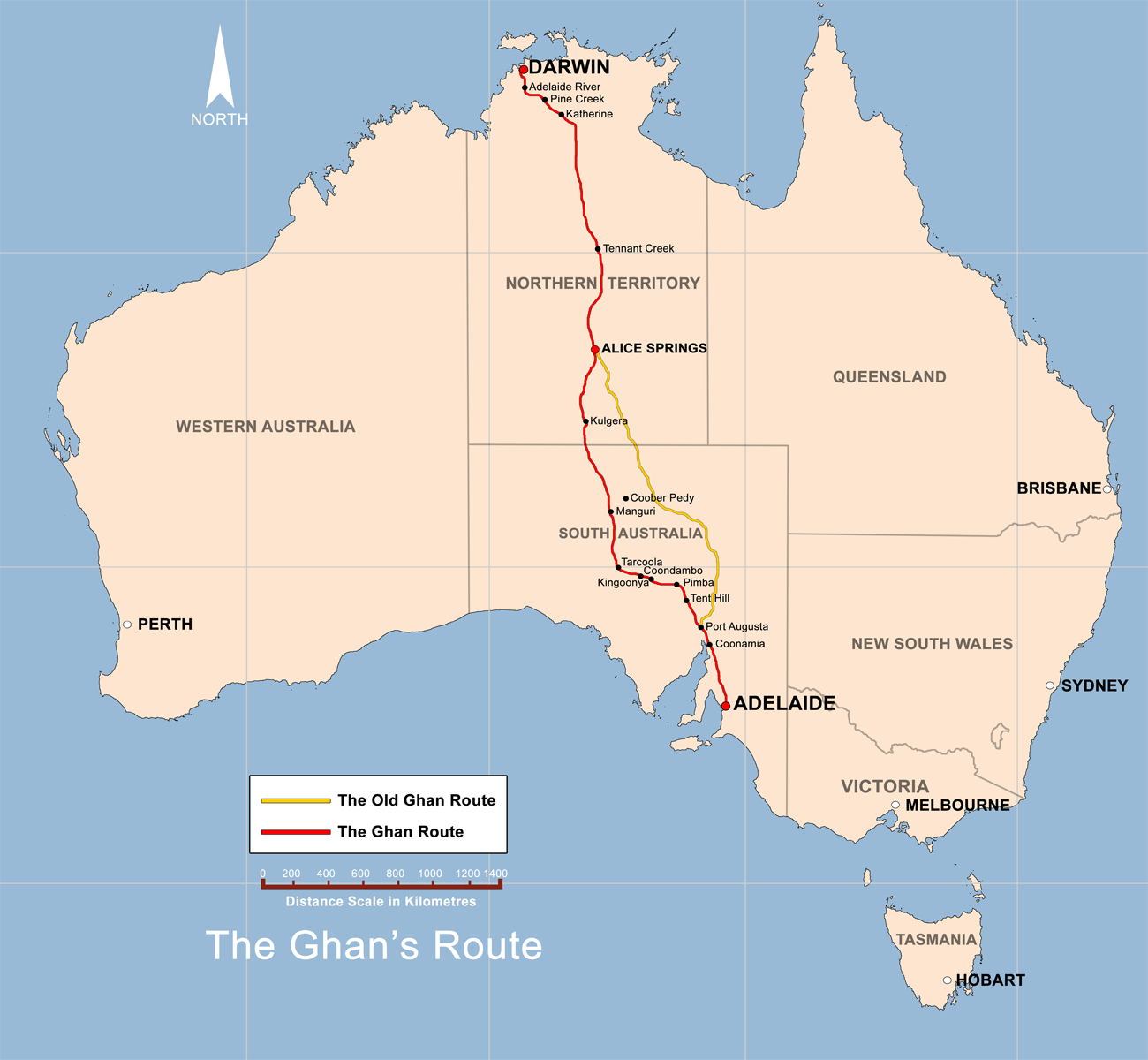 The Ghan Route