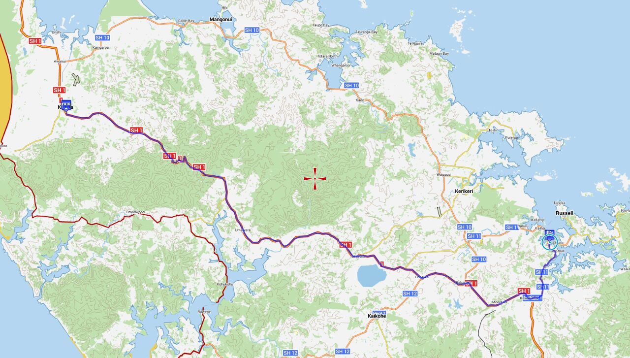 Von Kataia nach Kawakawa