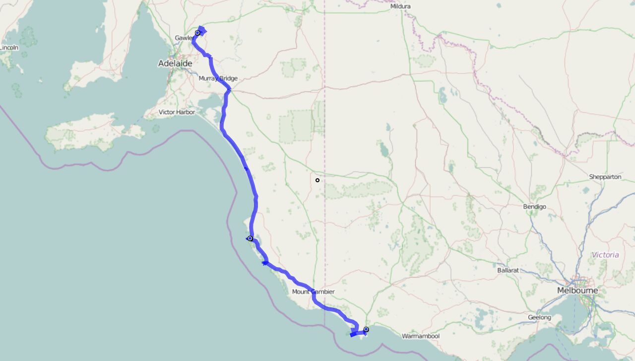 Von Portland nach Tanunda