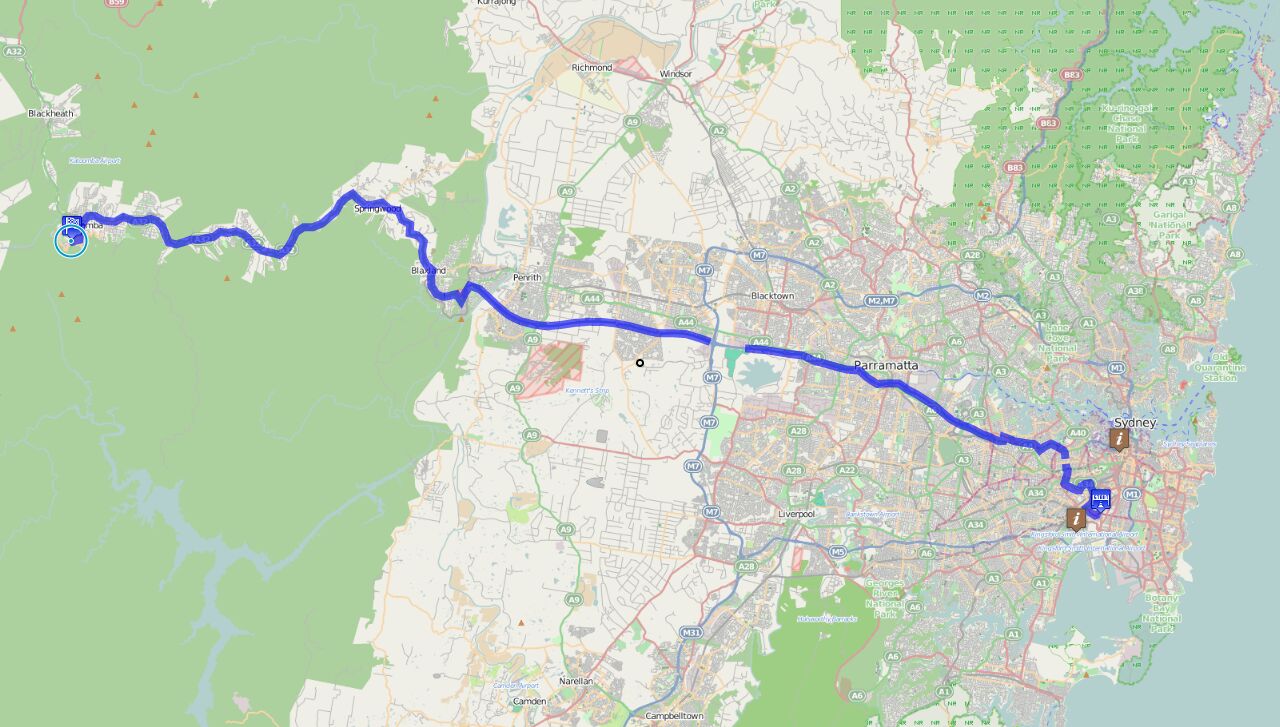 Von Sydney nach Katoomba