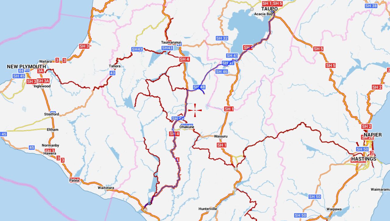 Von Whaganui nach Taupo