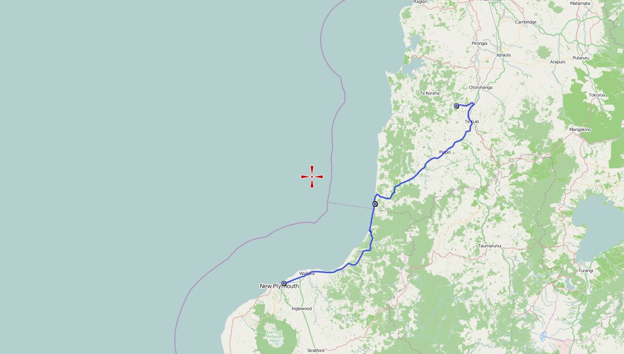 Von Waitomo Caves nach New Plymouth