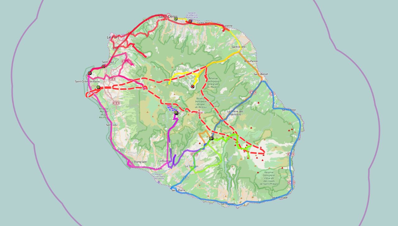 La Reunion GPS Track